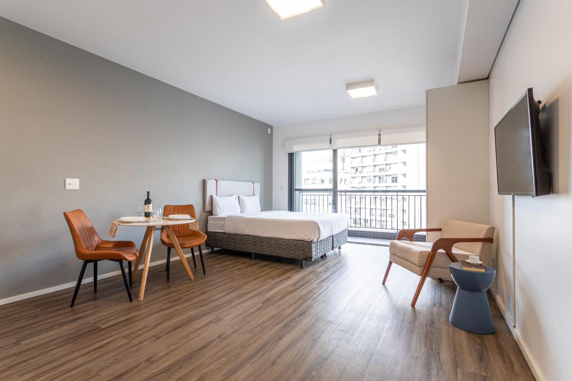 Setin Downtown Genebra - Apartamentos Completos Na Bela Vista Com Piscina Sao Paulo Oda fotoğraf